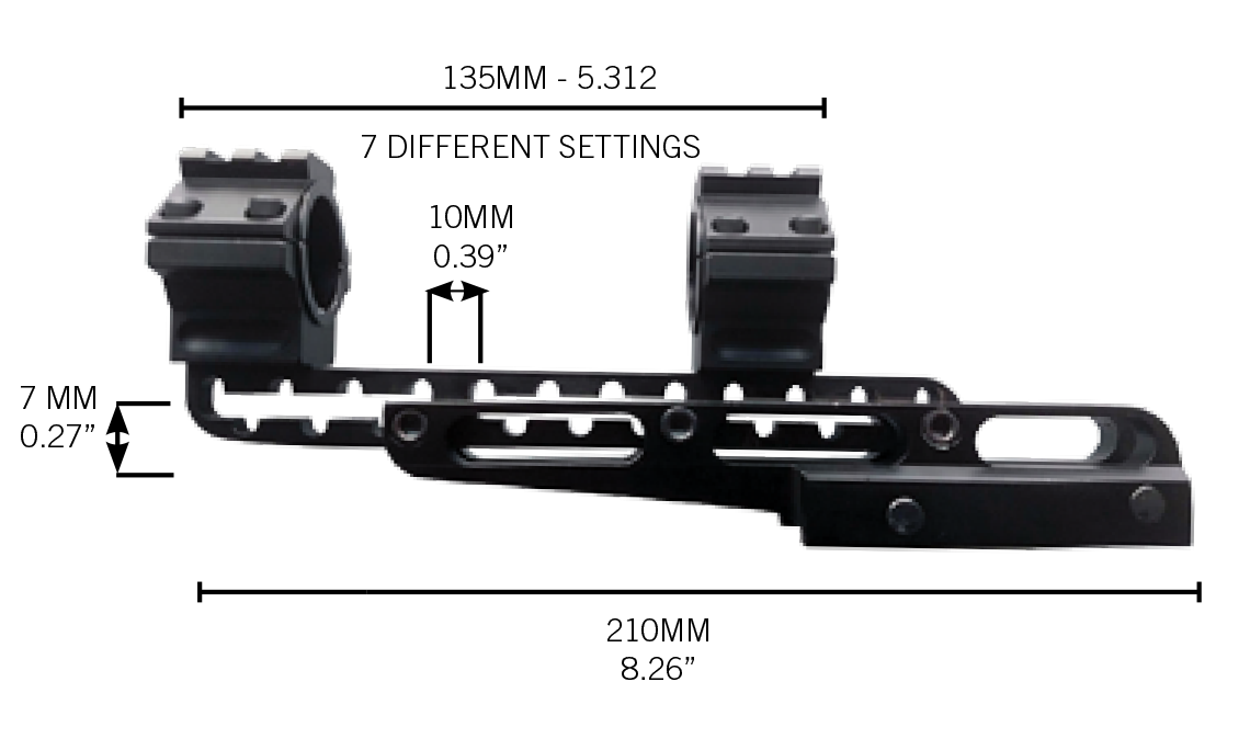 Konus Cantilever mount 1” & 30mm Picatinny