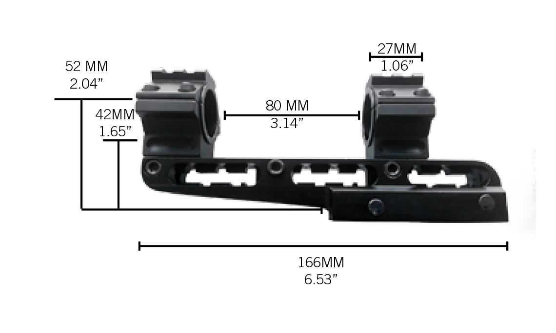 Konus Cantilever mount 1” & 30mm Picatinny